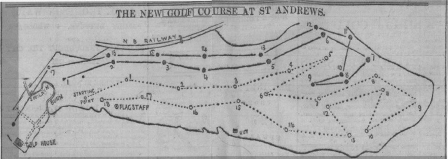 St.Andrews Old Course(上), New Course(下) 1895年